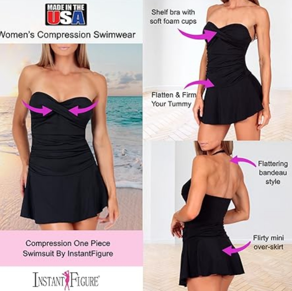 Instant Figure Compression Swimsuit - Picture 12 of 14